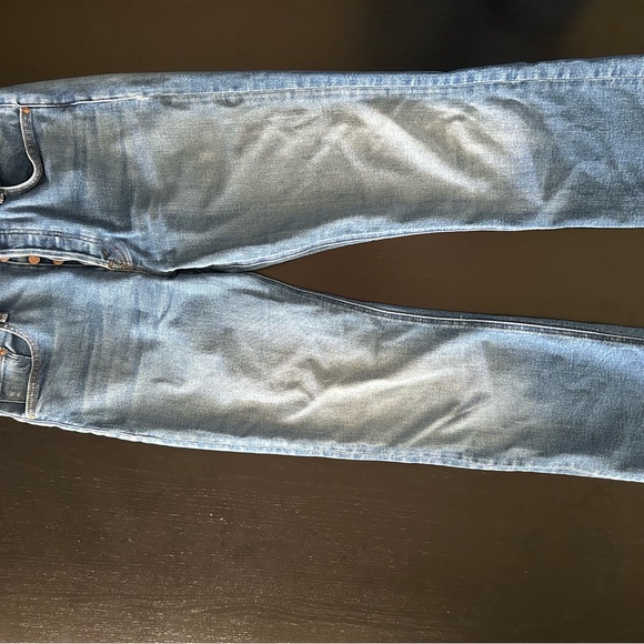 MOTHER Women's The Tripper Ankle Fray Jeans in Light Blue Denim - Picture 5 of 9